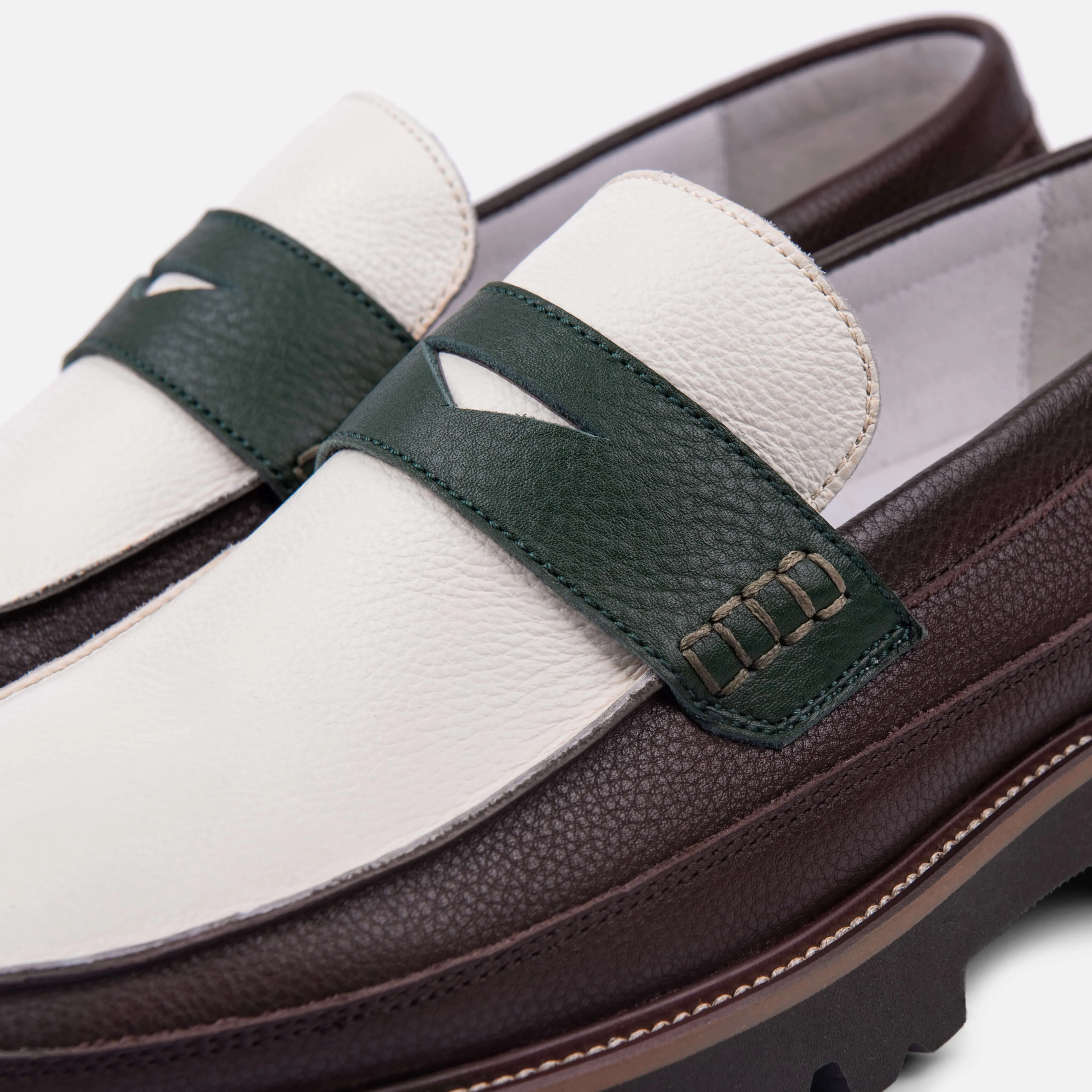 Adler Chocolate Leather Penny Loafers