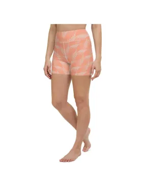 Apricot Wave Yoga Shorts