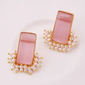 Ashley Matte Gold Studs