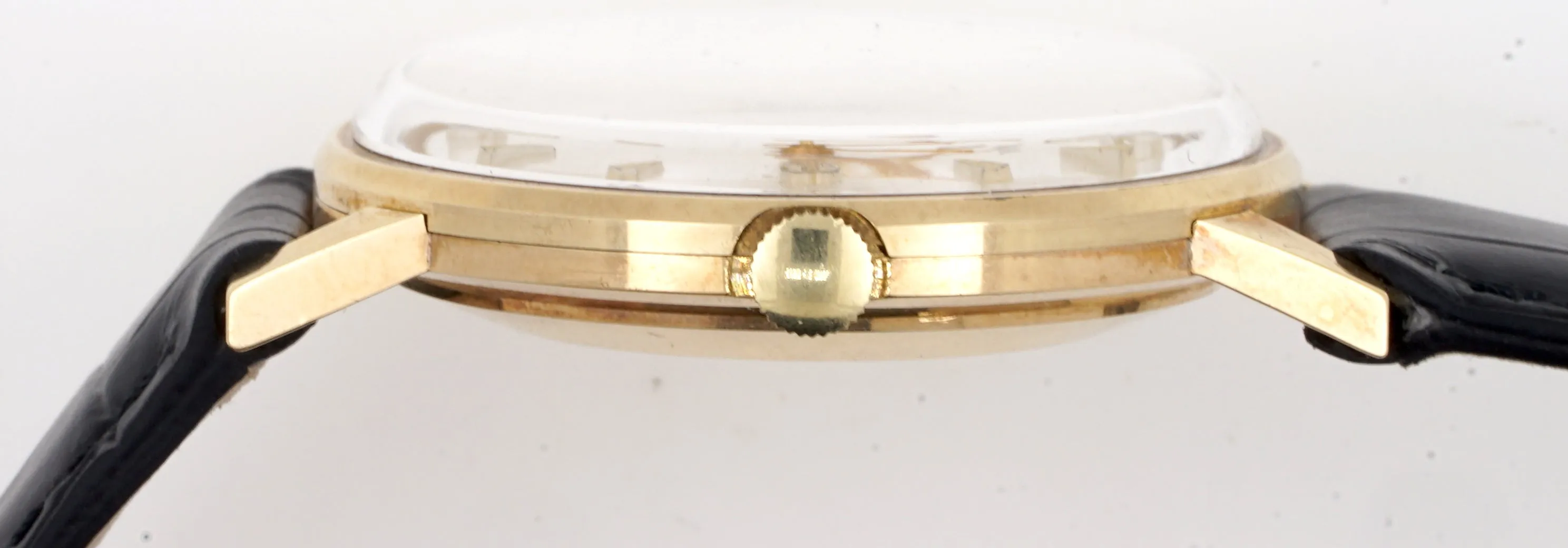 ASTRAL SMITHS MADE IN ENGLAND SOLID 9CT GOLD VINTAGE GENTS WRISTWATCH BRITISH RAIL WITH BOX