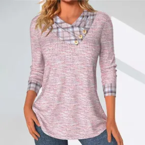 BerryBetty - Casual Patchwork Blouse