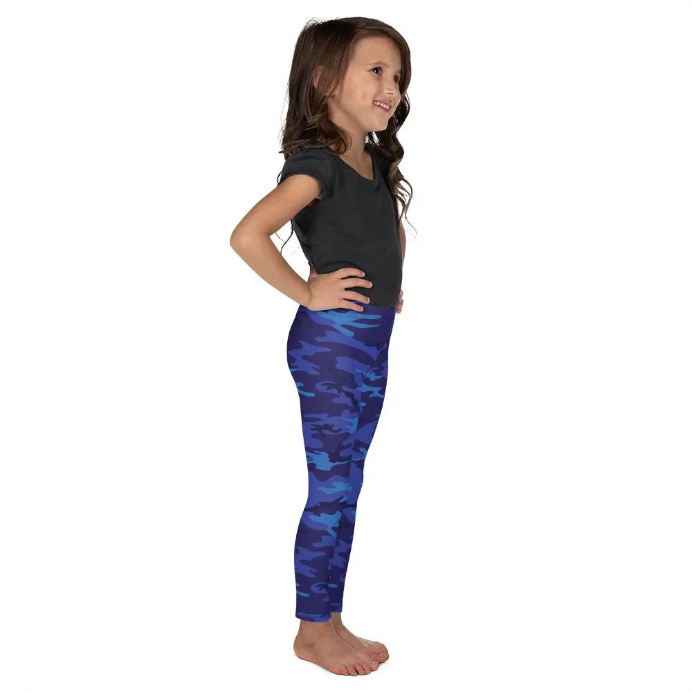 Blue Camo Kid's Leggings