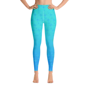 Blue Ghost Sparkle Leggings (Women's XS-XL)