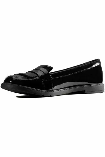 Clarks Scala Bright Youth black patent