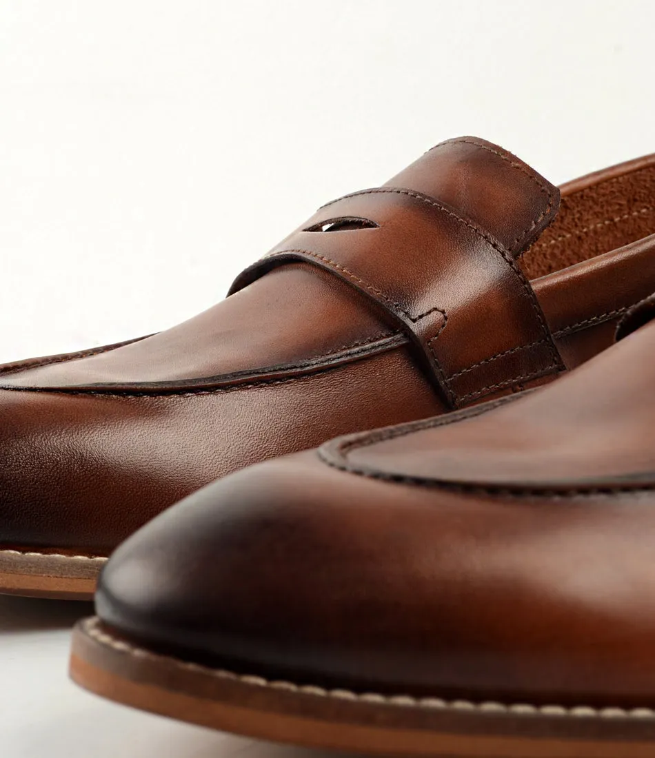 Cognac Penny Loafers - Ultra-Flex