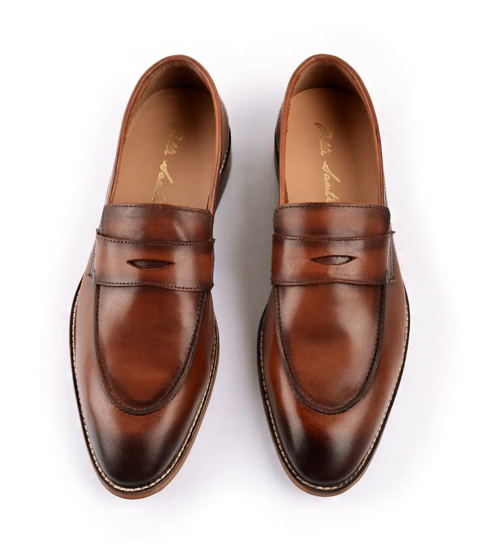 Cognac Penny Loafers - Ultra-Flex