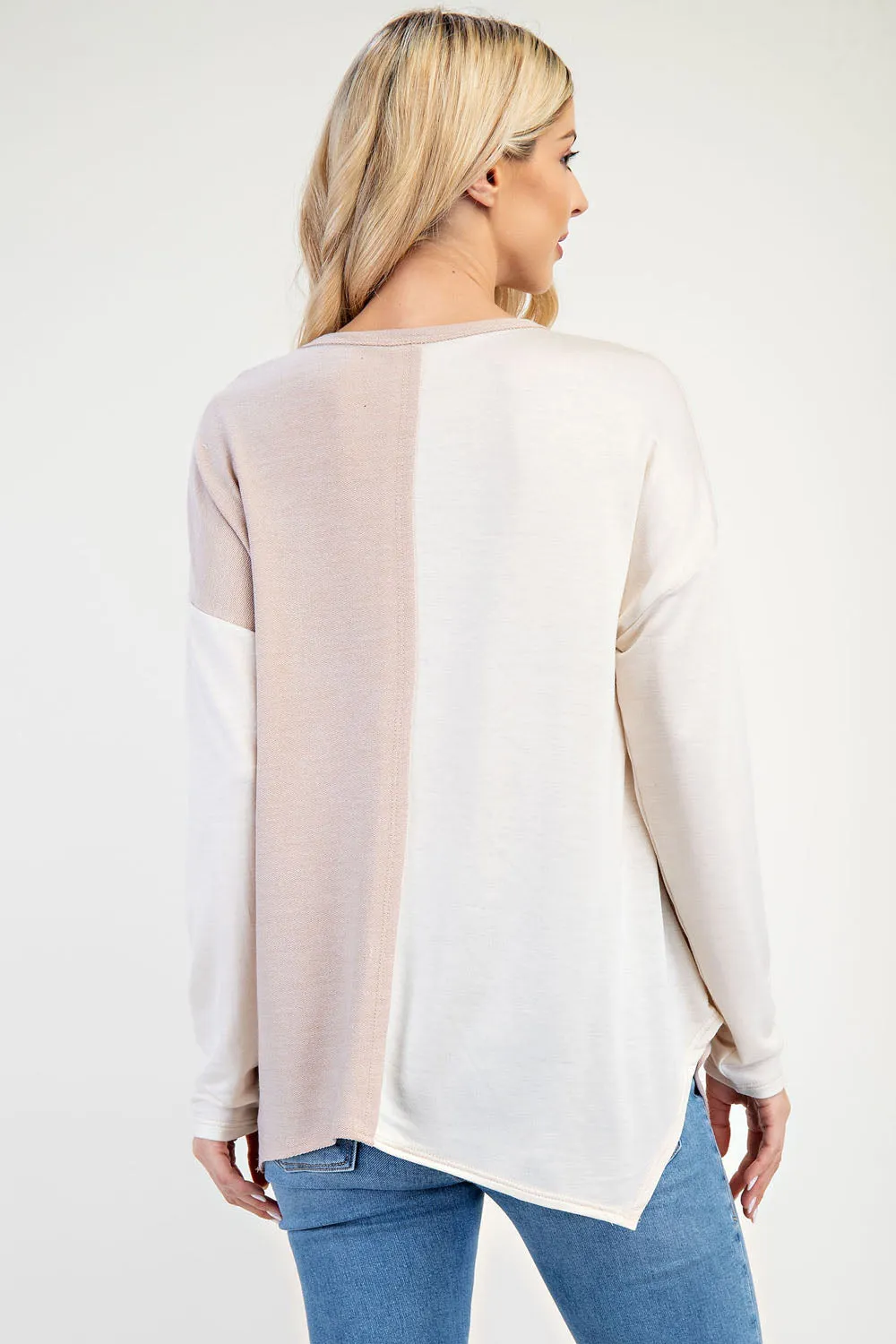 Color Contrast Asymmetrical Top - 4 Colors  - PREORDER