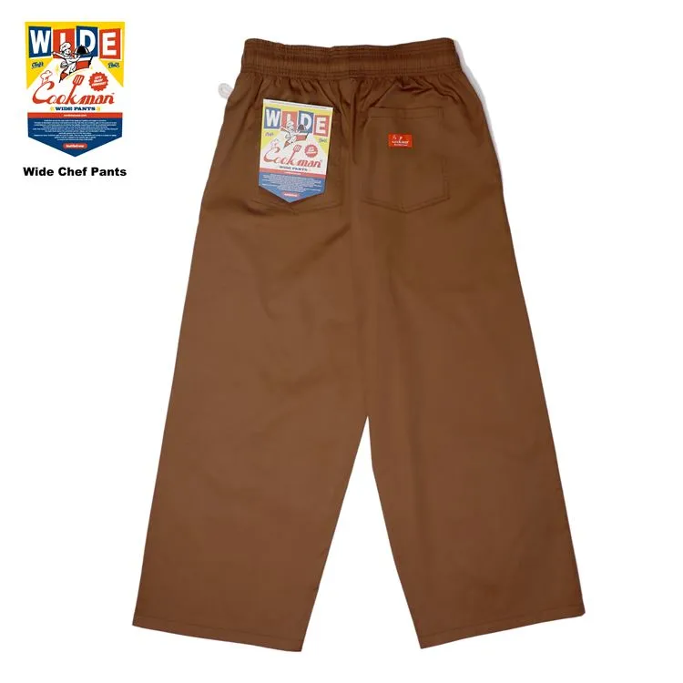 Cookman Wide Chef Pants - Chocolate