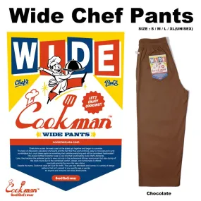 Cookman Wide Chef Pants - Chocolate