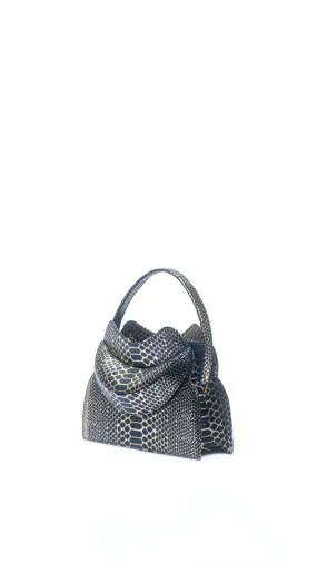 Dada Pedon Luna Onyx Crystal Zipper mini tote bag