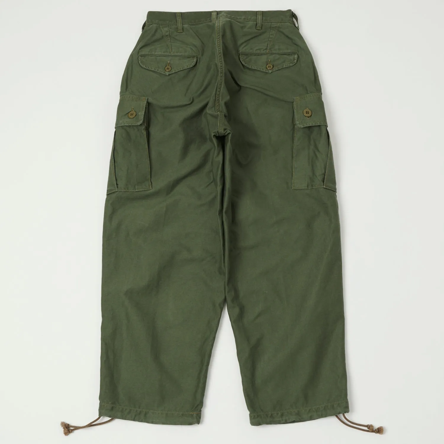 Freewheelers 'Jungle Fatigues' Tropical Trousers - Olive Green