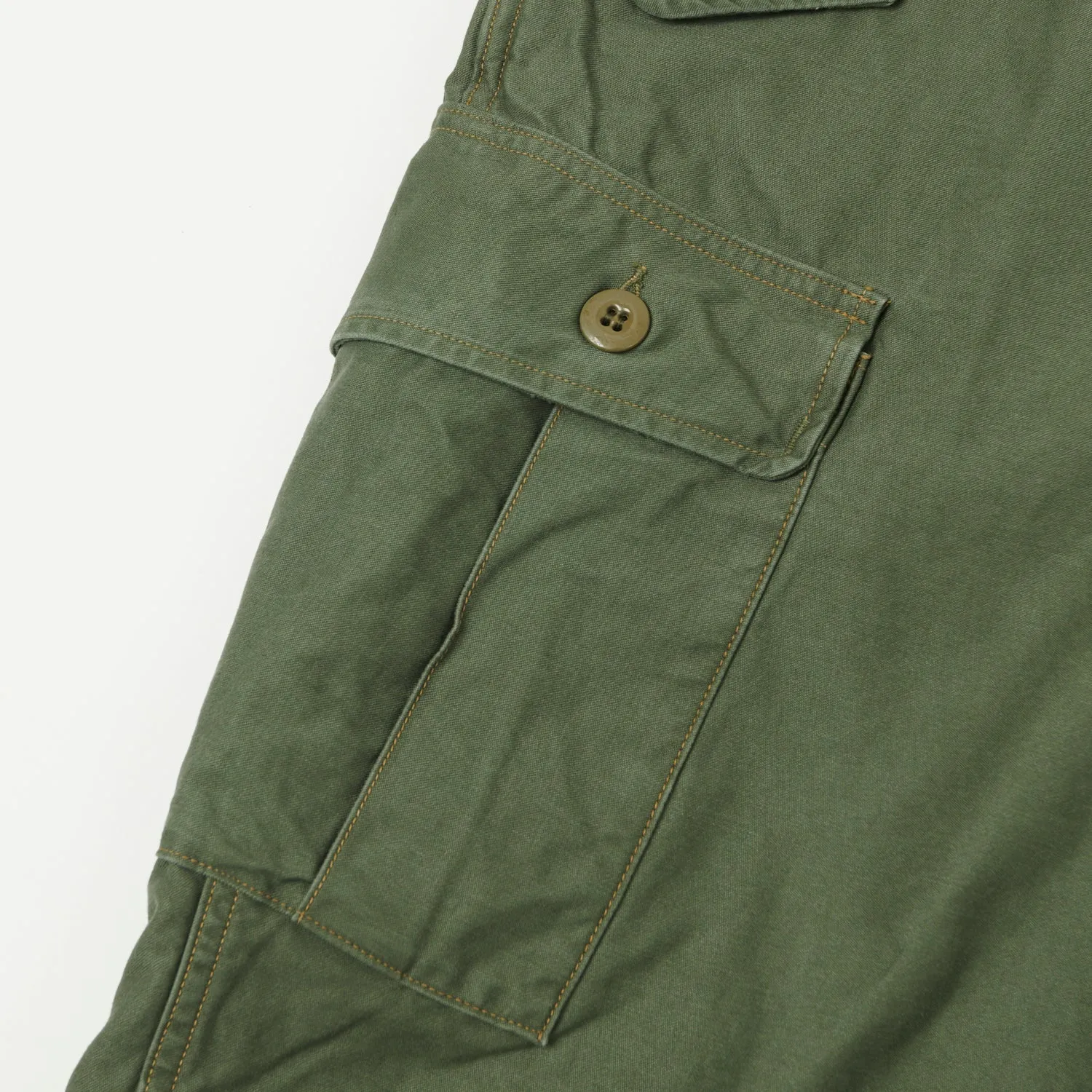 Freewheelers 'Jungle Fatigues' Tropical Trousers - Olive Green