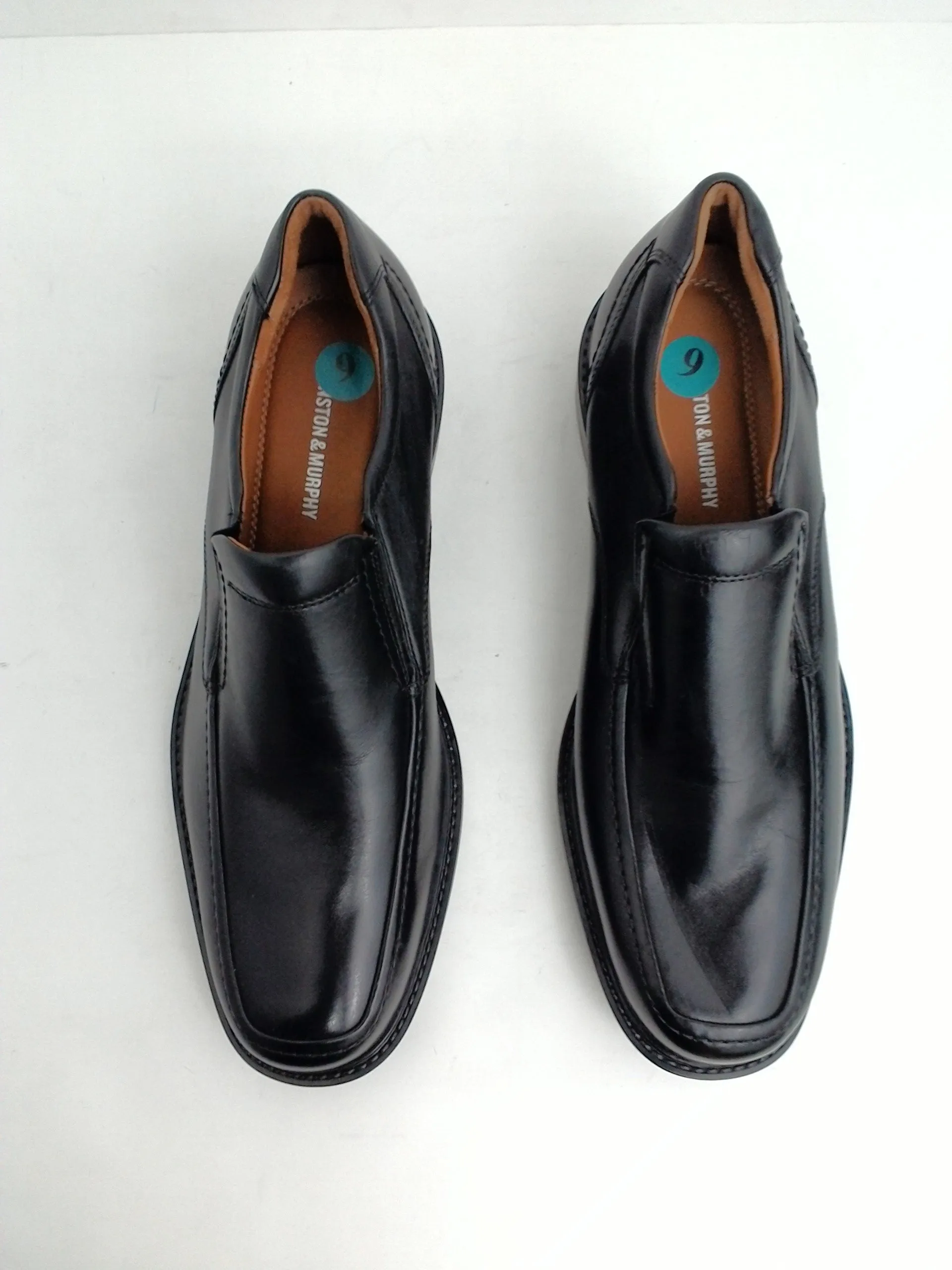 Johnson & Murphy Men's Black Leather Tabor Loafers Size 9 M