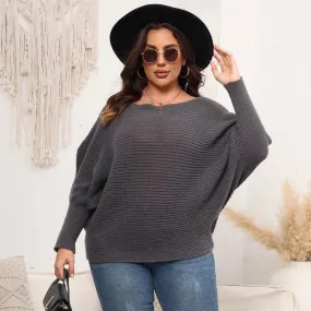 Off-Shoulder Knitted Sweater