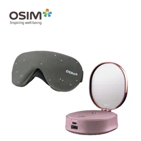 OSIM (Mix and Match Bundle) uMask (Grey Star) Eye Massager   uGlow Mist Portable Facial Humidifier