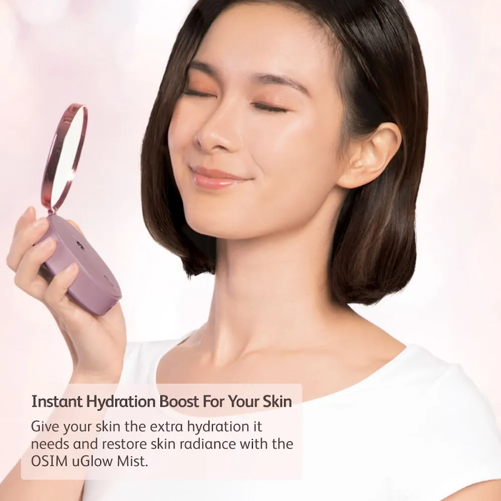 OSIM (Mix and Match Bundle) uMask (Grey Star) Eye Massager   uGlow Mist Portable Facial Humidifier