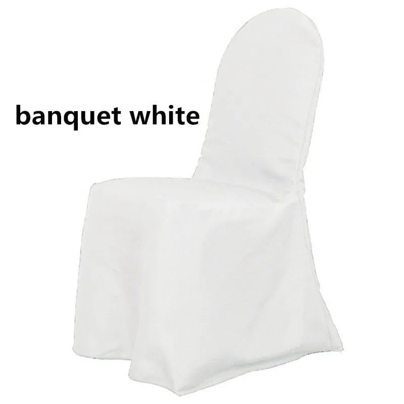 Polyester Banquet Chair Cover | Chair Cover for Wedding, Event, Ballroom | Non Stretch Solid Polyester |