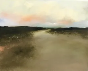 "Dune Path" by Michael Marrinan - Peaceful Transitional Coastal Oil Painting