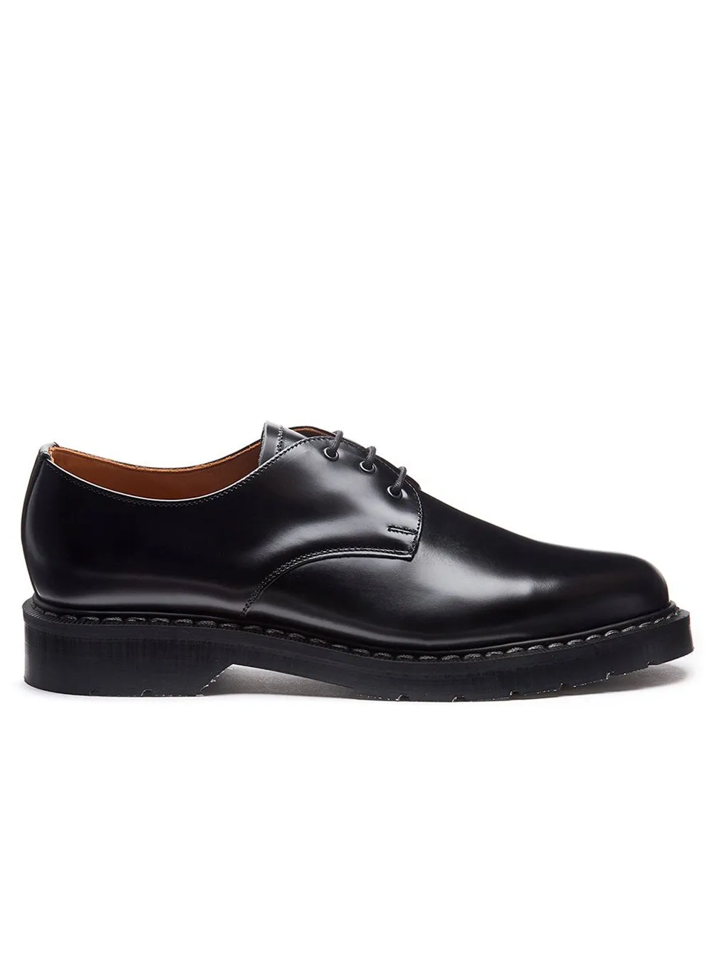 Solovair | Hi-Shine Gibson Shoe | Black