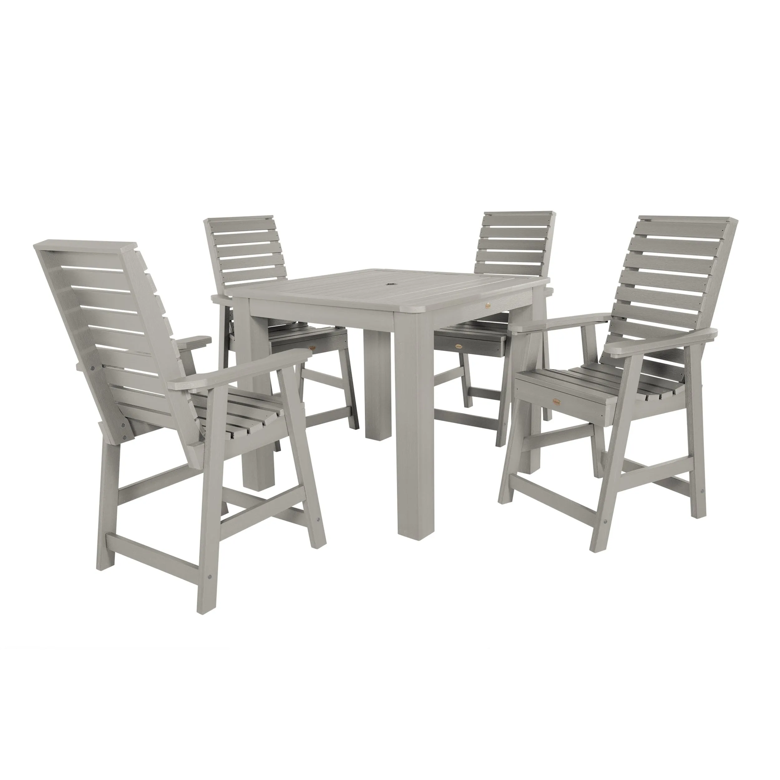 Weatherly 5pc Square Dining Set 42in x 42in- Counter Height