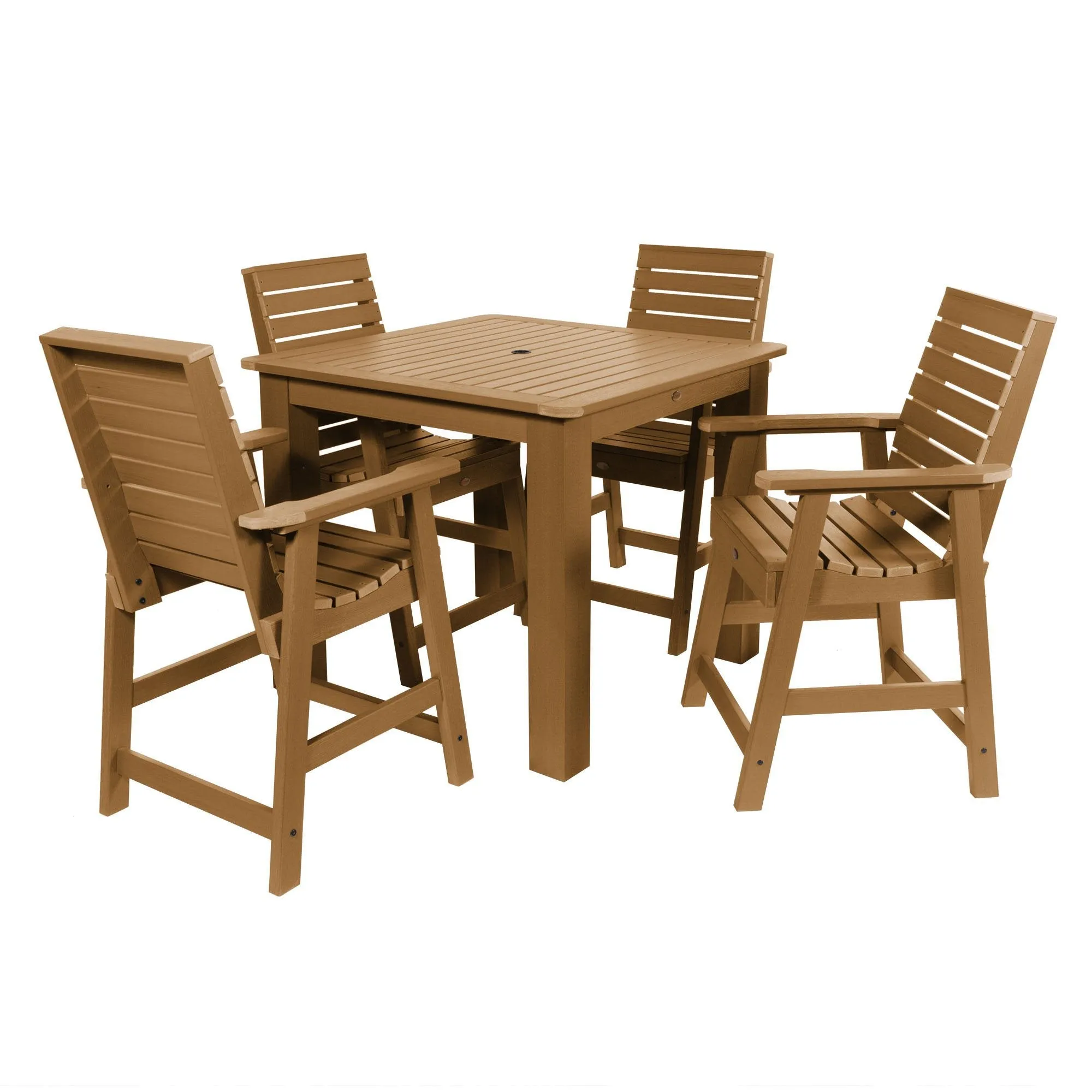 Weatherly 5pc Square Dining Set 42in x 42in- Counter Height